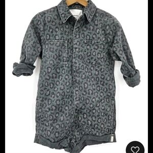 One teaspoon romper in brown leopard